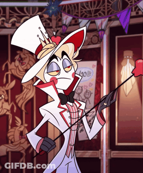 Scared Lucifer Hazbin Hotel GIF