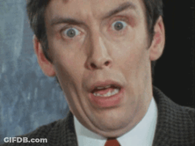 Scared Man In Suit Wide Eyes GIF