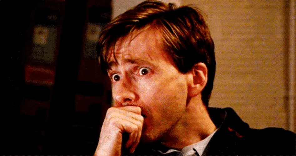 Scared Man Worried For His Life GIF