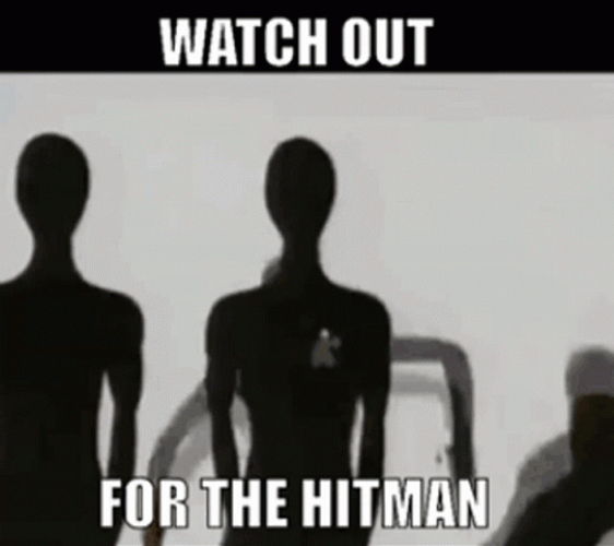 Scared Of Hitman GIF