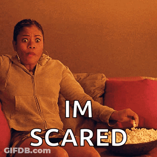 Scared Regina Hall Eating Popcorn Meme GIF