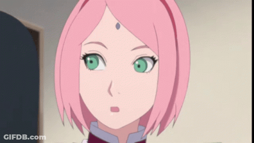 Scared Sakura Haruno GIF