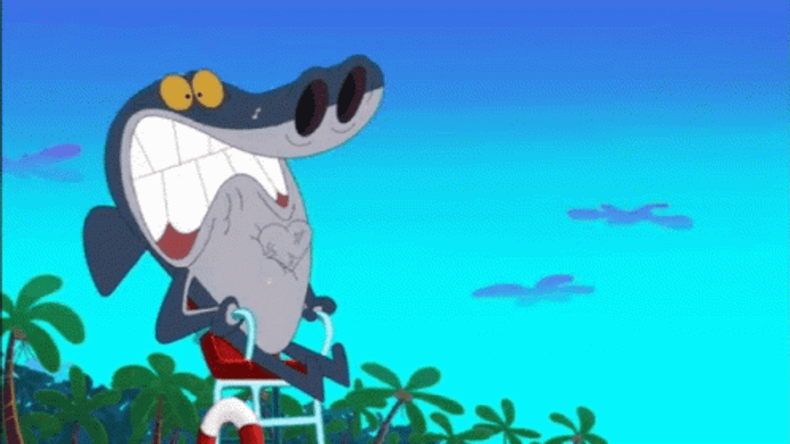 Scared Sharko Heartbeat GIF