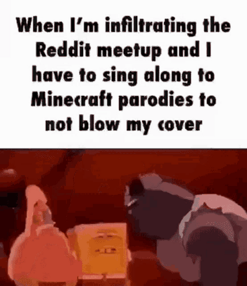 Scared Spongebob And Patrick When Infiltrating Reddit Meme GIF