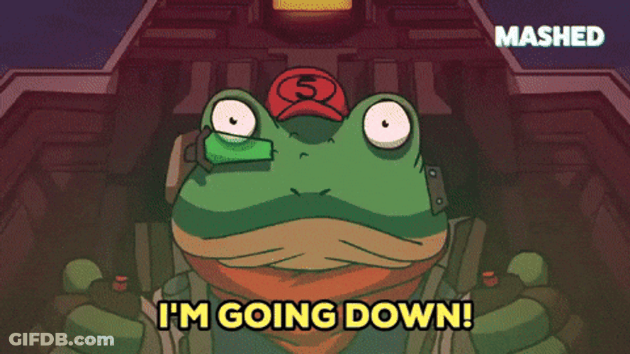 Scared Star Fox Going Down GIF