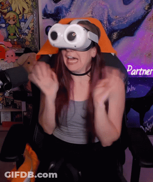 Scared Streamer Googly Eyes VR GIF