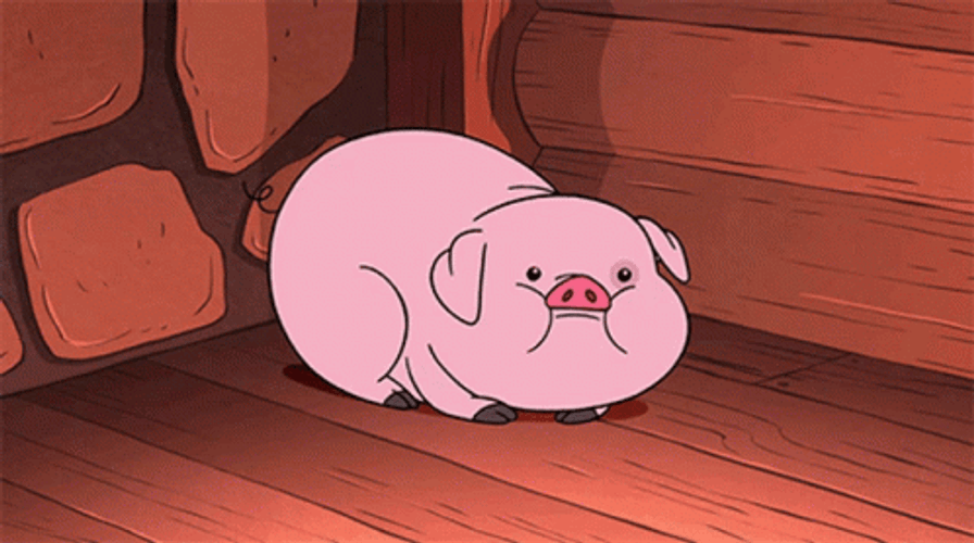 Scared Waddles Gravity Falls GIF