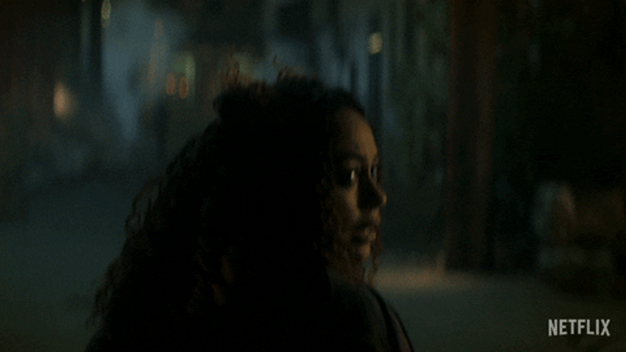 Scared Woman Running Away Meme GIF