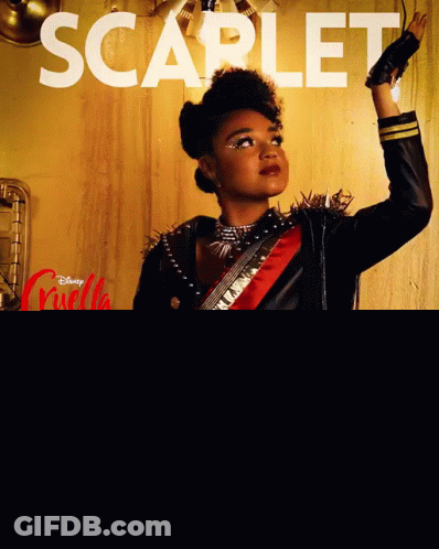 Scarlet Poster Woman In Black Jacket GIF