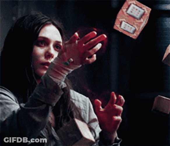 Scarlet Witch Commanding Block GIF