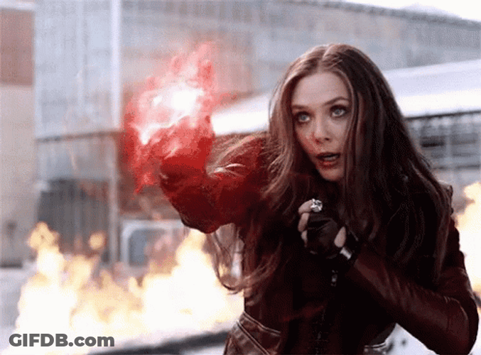 Scarlet Witch Cool Hand Gesture GIF