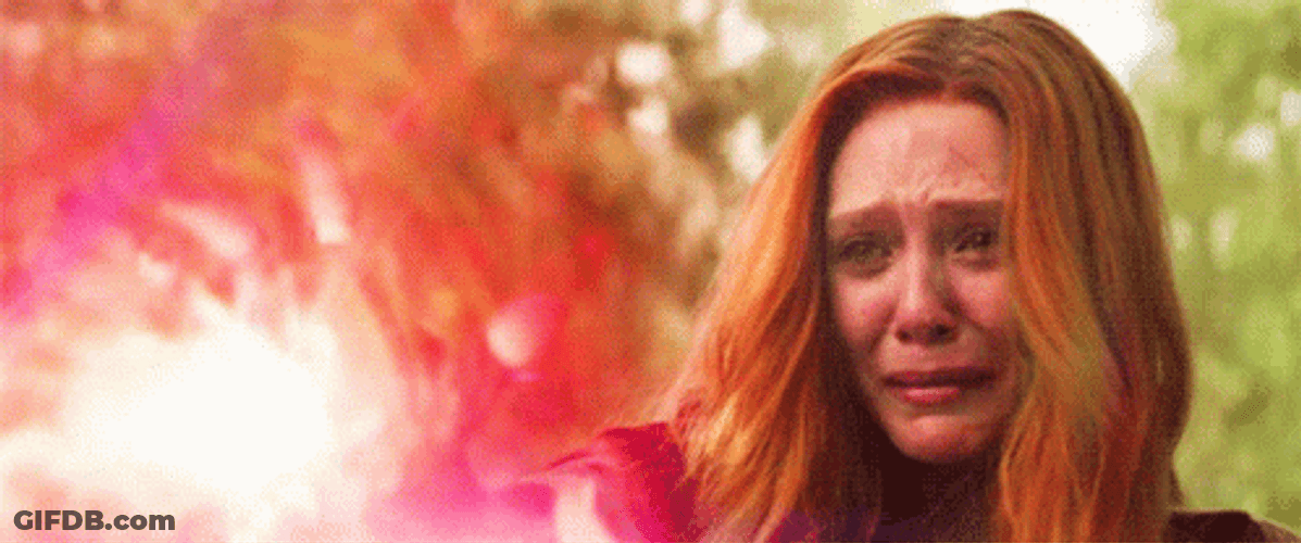 Scarlet Witch Crying Face GIF