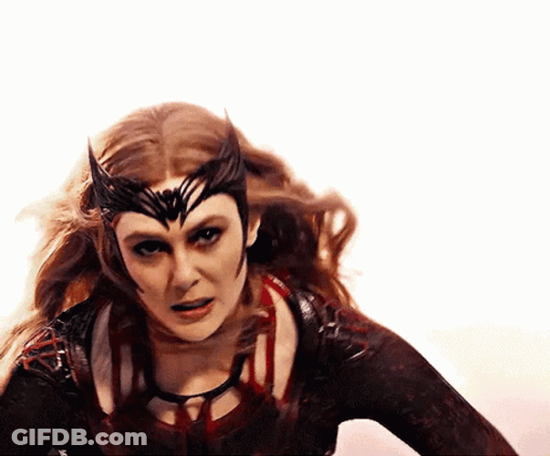Scarlet Witch Evil Madness GIF