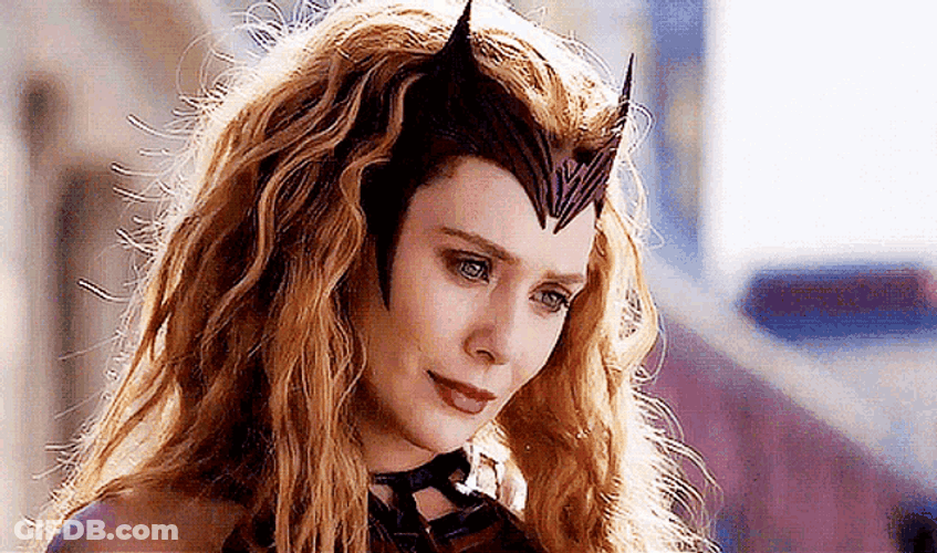 Scarlet Witch Evil Smirk GIF