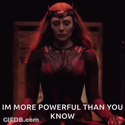 Scarlet Witch From Wandavision Is More Powerful Than You Know . GIF
