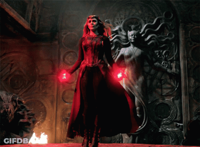 Scarlet Witch Holding Power GIF