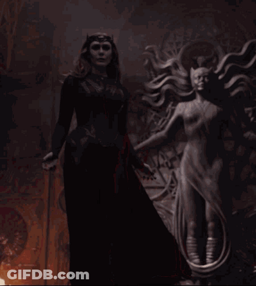 Scarlet Witch Red Power On GIF