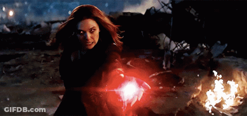 Scarlet Witch Thanos GIF