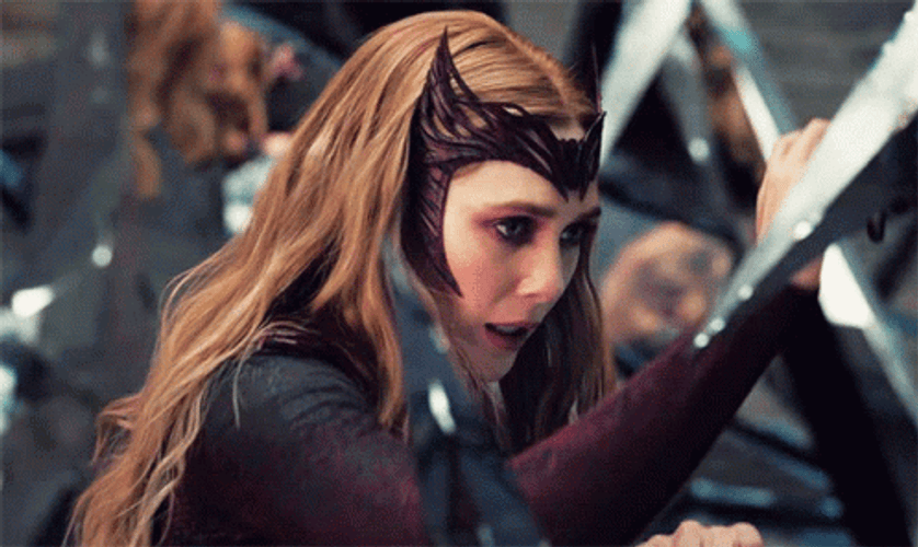 Scarlet Witch Too Stunned To Speak GIF