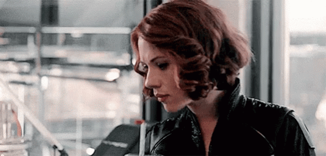 Scarlett Johansson Drinking GIF