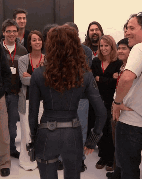 Scarlett Johansson Funny Black Widow GIF