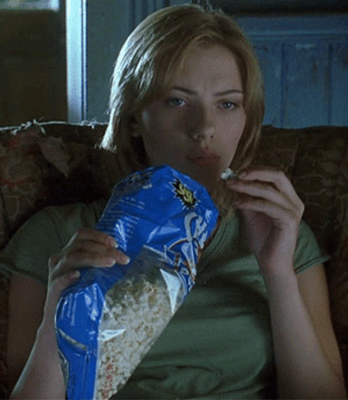 Scarlett Johansson Popcorn In Good Company GIF