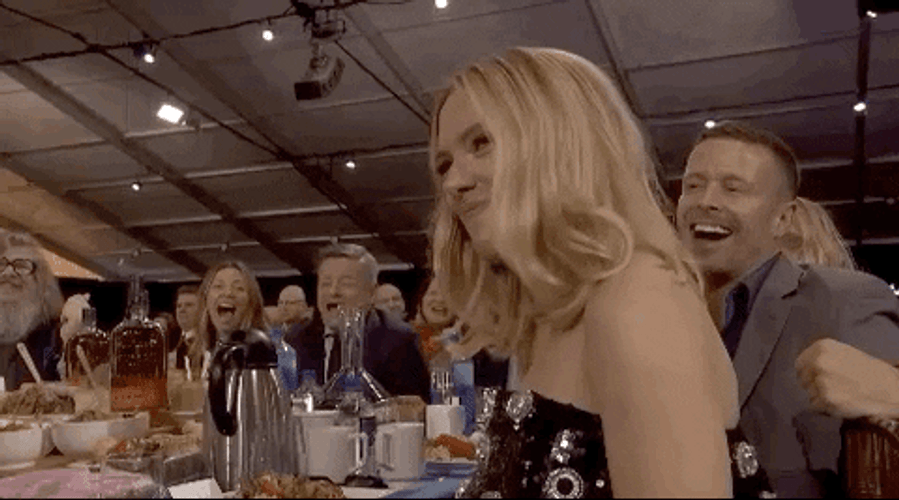 Scarlett Johansson Spirit Awards Thumbs-Up GIF