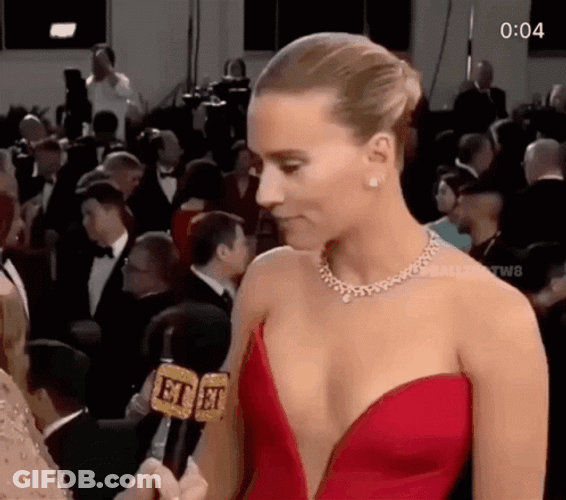 Scarlett Johnson Alluring Eyebrows Raise GIF