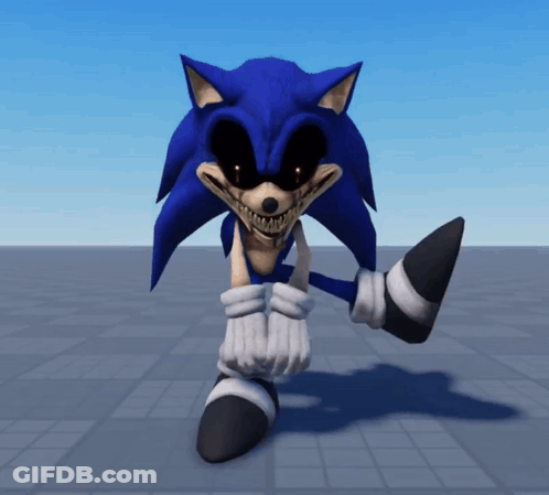 Scary 3D Sonic The Hedgehog GIF