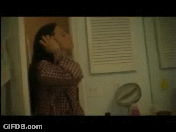 Scary Bathroom Stalker GIF