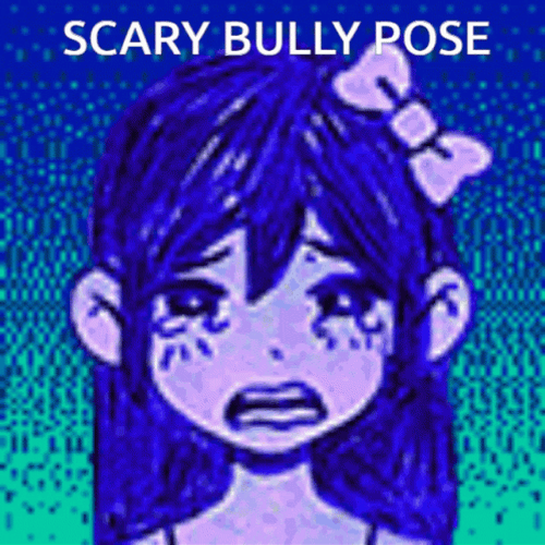 Scary Bully Pose Anime GIF