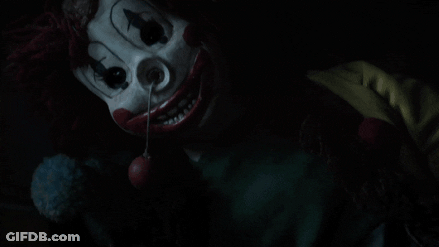 Scary Clown Horror Film GIF