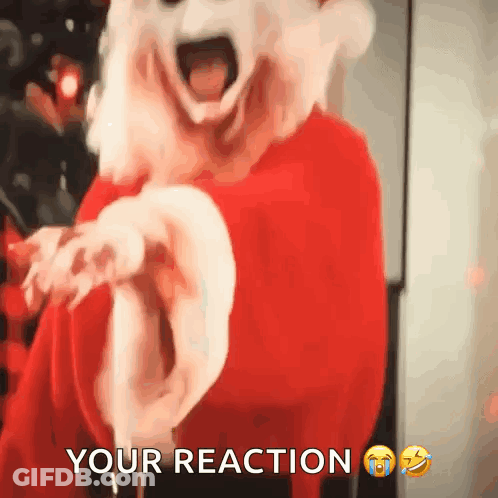 Scary Clown Surprised GIF