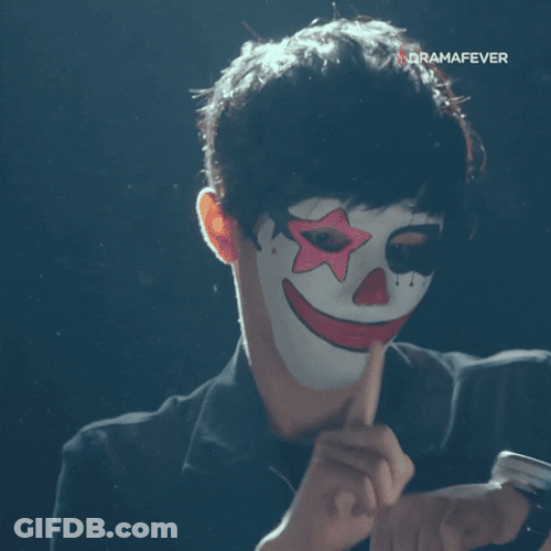 Scary Clown Time Is Ticking GIF