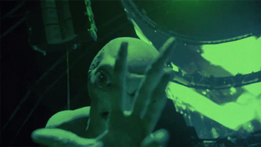 Scary Crazy Alien Spaceship GIF