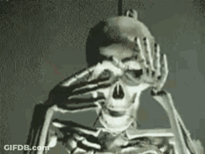 Scary Cursed Skeleton GIF