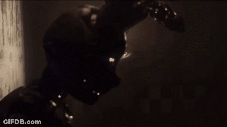 Scary Damaged Springtrap Night Shadow GIF