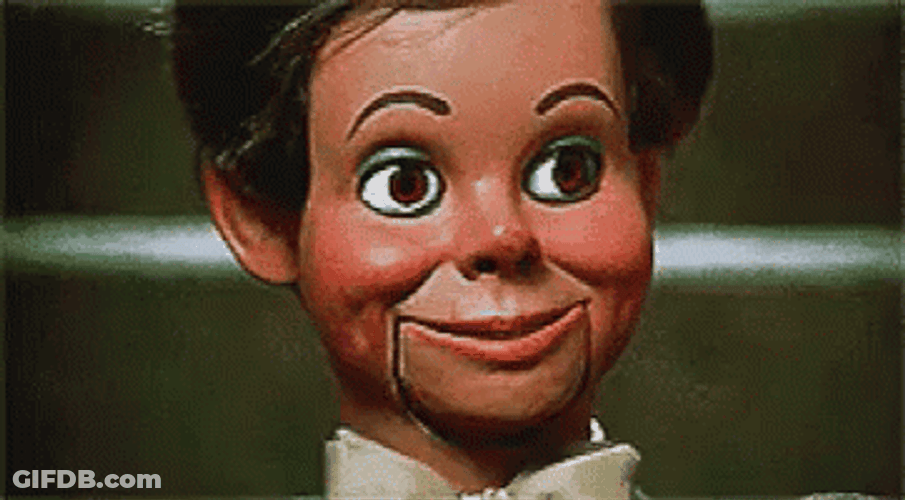 Scary Doll Que Boba GIF
