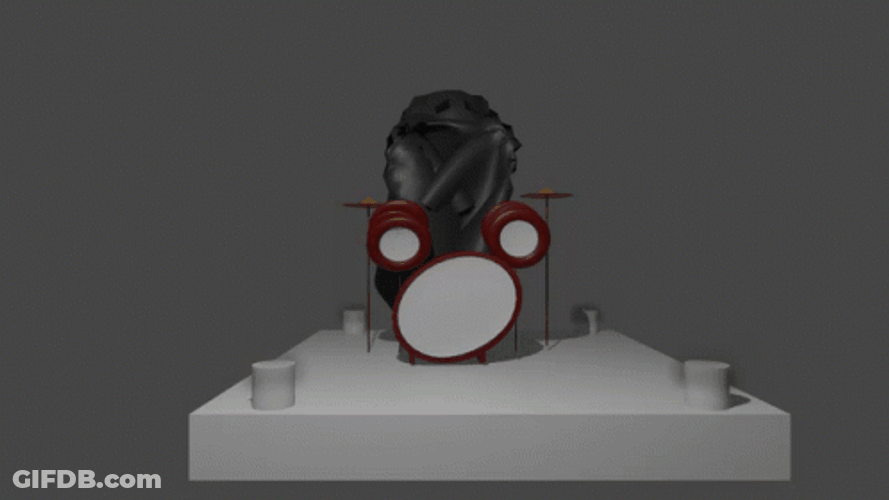 Scary Drum Roll Please GIF