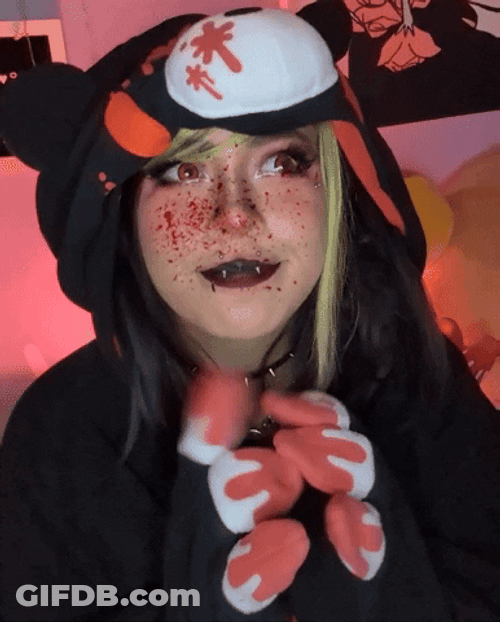 Scary Egirl Vampire GIF