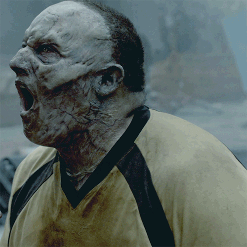 Scary Face Big Guy Zombie GIF