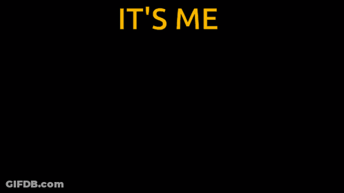 Scary Face Saying It's Me GIF