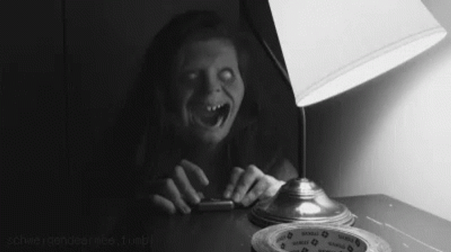 Scary Face Terror GIF
