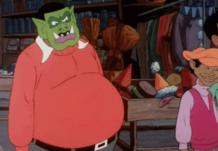 Scary Fat Albert Wearing A Mask GIF