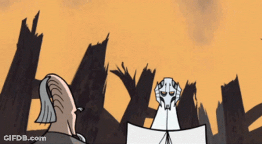 Scary General Grievous Attack Animation GIF