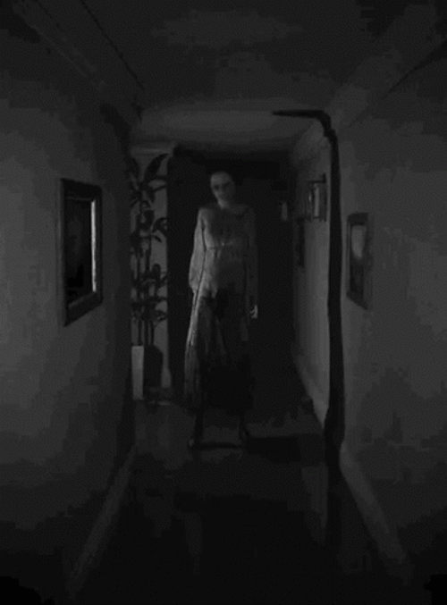 Scary Ghost Head Bobbing GIF