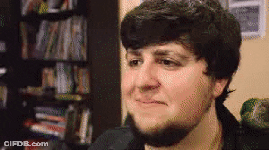 Scary Glitching Jontron GIF