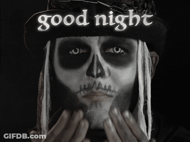Scary Goodnight Blowing GIF