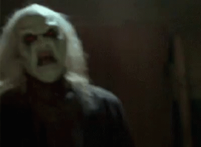 Scary Halloween Chomping Monster GIF