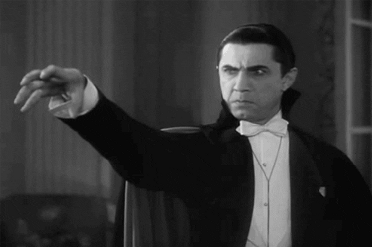 Scary Halloween Count Dracula Hands GIF
